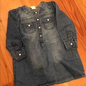 H&M denim dress EUC 12-18 months